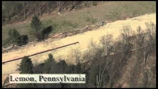 An Aerial View of Hydraulic Fracking Along The Marcellus Shale [upl. by Agnese]