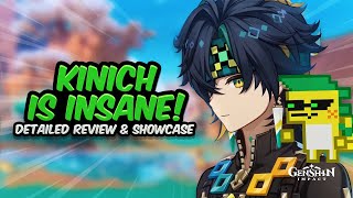 KINICH IS AWESOME Early Access Review First Impressions C0 Showcase amp Build  Genshin Impact [upl. by Irena]