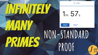 2 Minutes Infinitely Many Primes  NonStandard Proof [upl. by Nylessej350]