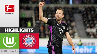 Bayern Stays In Contention  Wolfsburg  FC Bayern München 12  Highlights  MD16–Bundesliga 2324 [upl. by Naves]