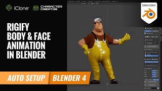 Rigify Body and Face Animation in Blender  iClone 8 Tutorial [upl. by Lenej]