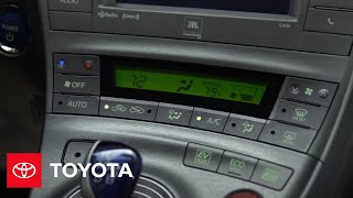 2012 Prius HowTo Remote Air Conditioning System  Toyota [upl. by Gamali890]