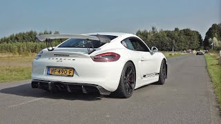 Porsche Cayman GT4 with Fabspeed Race Exhaust Lovely Exhaust Sounds [upl. by Eimam]