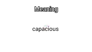 capacious meaning in English amp Telugu  Googul Dictionary dictionary meanings telugu english [upl. by Bethena707]