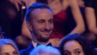 Jan Böhmermann zerstört Caren Miosgas Rede Goldene Kamera  2017 [upl. by Aliekahs]