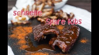 Die perfekten BBQ Spare Ribs vom Weber Kugelgrill [upl. by Adiuqal]