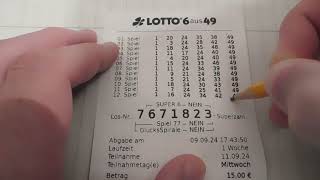 Lotto 6 aus 49 Lottoschein auswerten und heute wird es spannend [upl. by Buford]