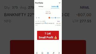 1 Lot Small Profit💰💰 Trading Strategy livetrading banknifty trading bankniftylive dailyprofit [upl. by Ynaffat]