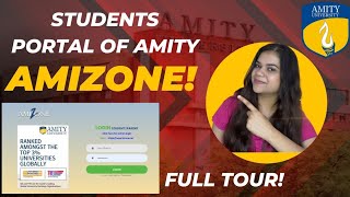 Students Portal Of Amity University Amizone Tour  Must Watch 😲⚠️ [upl. by Nednil]