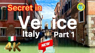 Best Places to stay in Venice Italy 🇮🇹 Morning Walking Tour 4K60fps HDRPart 1 [upl. by Katinka]