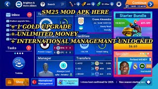 SM 25 mod apk v103 unlimited money  premium  full facility  national team unlocked [upl. by Asssilem]