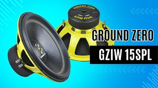 Ground Zero GZIW 15SPL 38cm Subwoofer Auto SPL 1200 Watt 2x 2 Ohm Papiermembran 63mm Schwingspule [upl. by Asilegna]