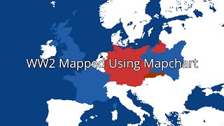 The Second World War In Europe Mapped Using Mapchart [upl. by Trici]