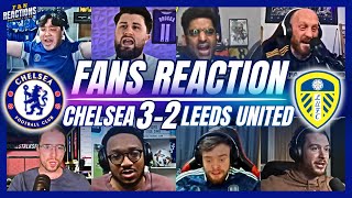 CHELSEA amp LEEDS FANS REACTION TO CHELSEA 32 LEEDS  FA CUP [upl. by Artair]