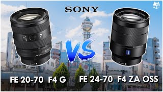 รีวิว amp  เปรียบเทียบ  SONY FE 2070mm F4 G vs SONY FE 2470mm F4 Zeiss OSS [upl. by Brant]