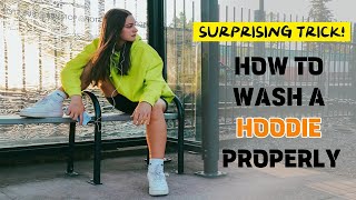 Quick amp Easy How to Wash a Hoodie for Beginners 🔄 [upl. by Eetnuahs3]