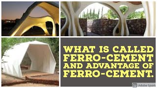 Ferrocement Advantage of ferrocement Ferrocement Design mix [upl. by Annmaria136]