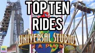 Top Ten Rides at Universal Studios Japan 2023 [upl. by Erdah987]