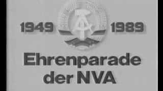 DDR  Parata del 7101989 40° Anniversario della Repubblica Democratica Tedesca [upl. by Eicyaj]