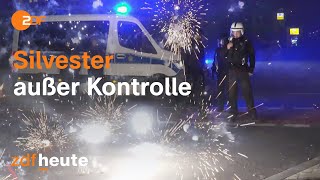 quotHemmungslose und unkontrollierte Gewaltquot  Polizei fordert Konsequenzen nach Silvester [upl. by Wrightson344]