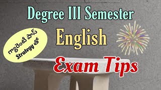 Degree III Semester English Exam Tips [upl. by Gaal]