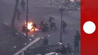 Unseen footage Snipers fire at Maidan protesters during Kiev riots [upl. by Hughes]