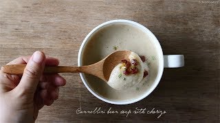 Cannellini bean soup with chorizo 벨벳결 카넬리니콩 스프 [upl. by Lola]