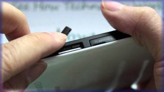 Samsung GALAXY Tab Inserting the SIM Card [upl. by Aylsworth]