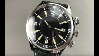 JaegerLeCoultre Memovox Tribute to Polaris 1968 Dive Watch Q2008470 JLC Watch Review [upl. by Dnomyaw]