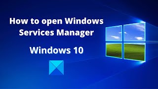 How to open Windows Services Manager in Windows 10 [upl. by Eened]