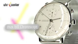 Junghans 027400344 Max Bill Chronoscope Herrenuhr [upl. by Anuaik]