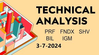 Technical Analysis PRF FNDX SHV BIL IGM [upl. by Mikol495]