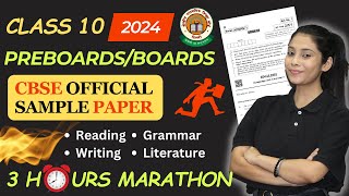 Class 10 English CBSE Sample Paper  Full English Revision  Pre Board  CBSE Boards 2024 [upl. by Arratal]