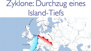 Das dynamische Tiefdruckgebiet aka die Zyklone  Der Durchlauf eines IslandTiefs in Europa [upl. by Foss372]