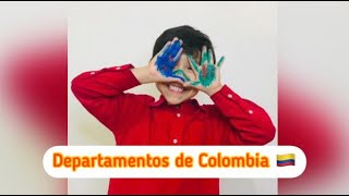 Capitales y Departamentos de Colombia niños ⚽🥇 [upl. by Odnalra152]