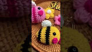 Llaveros ABEJITA Crochet 🐝🧶❤️ crochet hechoamano abejas [upl. by Shiff]