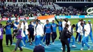 India Cricket Celebrate Champions Trophy 2013  Edgbaston [upl. by Minoru836]