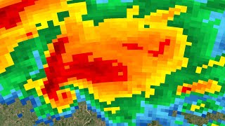 1999 Mulhall OK Supercell Radar Loop [upl. by Wiskind]