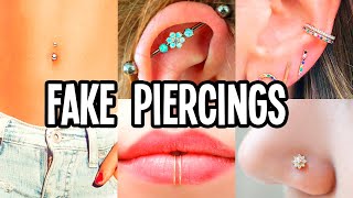 14 DIY Fake Piercings in Minutes At Home ❤️ Easy [upl. by Nivak735]