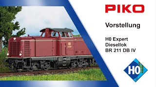 PIKO V125 H0 Expert Diesellok BR 211 DB IV 52320 [upl. by Sharman]