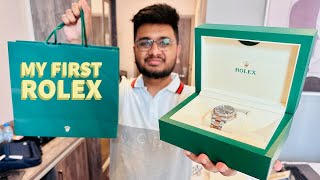 My First Luxury Watch  Rolex DateJust Unboxing [upl. by Kneeland830]