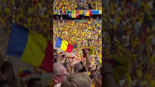 Romanian celebration after Stanciu scores opening goal RomaniaUcraina  euro2024 [upl. by Barina]