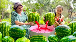 Unbelievable WATERMELON JUICE Canning Technique The Secret Method You Must See [upl. by Gladdy]