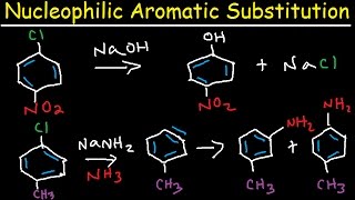 Nucleophilic Aromatic Substitution Reaction Mechanism  Meisenheimer Complex amp Benzyne Intermediate [upl. by Haniraz]