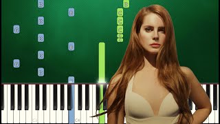 Lana Del Rey  Yosemite Piano Tutorial Advanced [upl. by Oates]