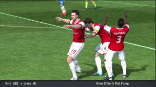 FIFA 11  Finishing Celebrations tutorial Part 1 [upl. by Anoyet355]