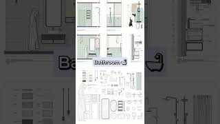 Free template with 4 room millwork drawings details and blocks ⁠ [upl. by Ilonka]