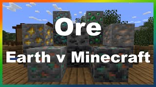 How does Minecraft ore compare to Earth [upl. by Koenig]