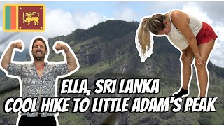 BEST VIEW IN ELLA SRI LANKA  Epic hike at Little Adams peak [upl. by Eynenihc]