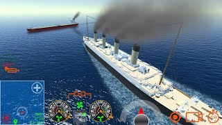 RMS Olympic Sinking  Ship Handling Simulator  Ship Mooring 3D [upl. by Esinahs466]